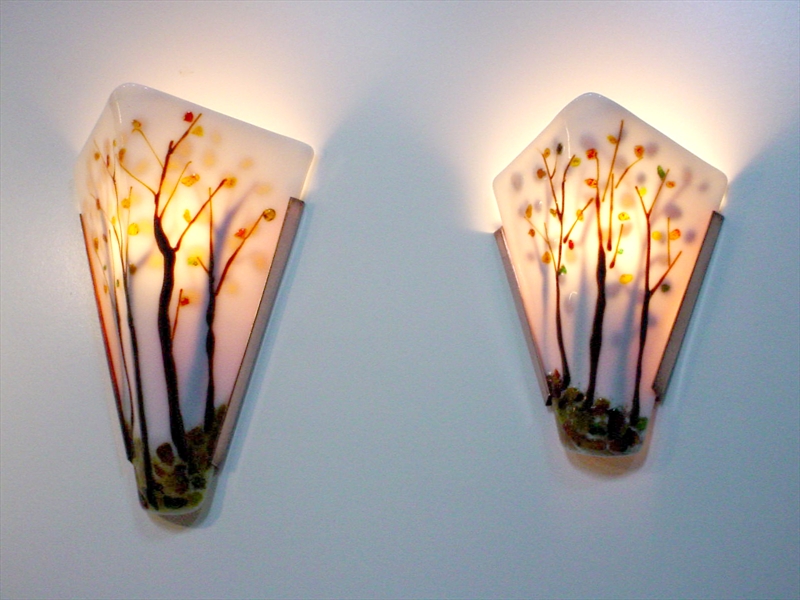 Beverly Soja Fusion Glass Lighting Artist custom sconces